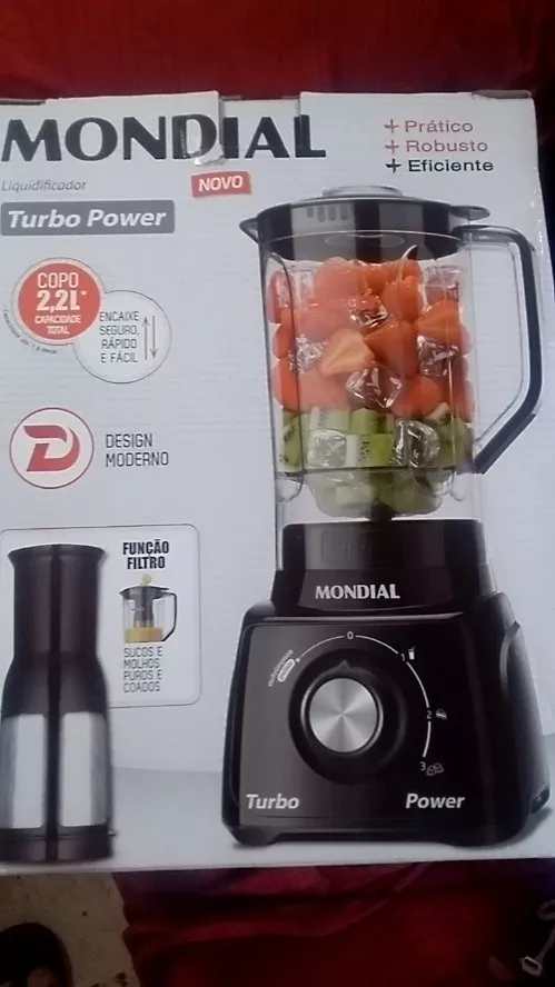Liquidificador Mondial 500W 3 Velocidades 2,2L Faca Inox IZEBLEND MAX photo review