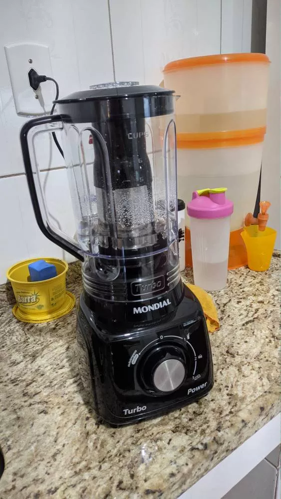 Liquidificador Mondial 500W 3 Velocidades 2,2L Faca Inox IZEBLEND MAX photo review