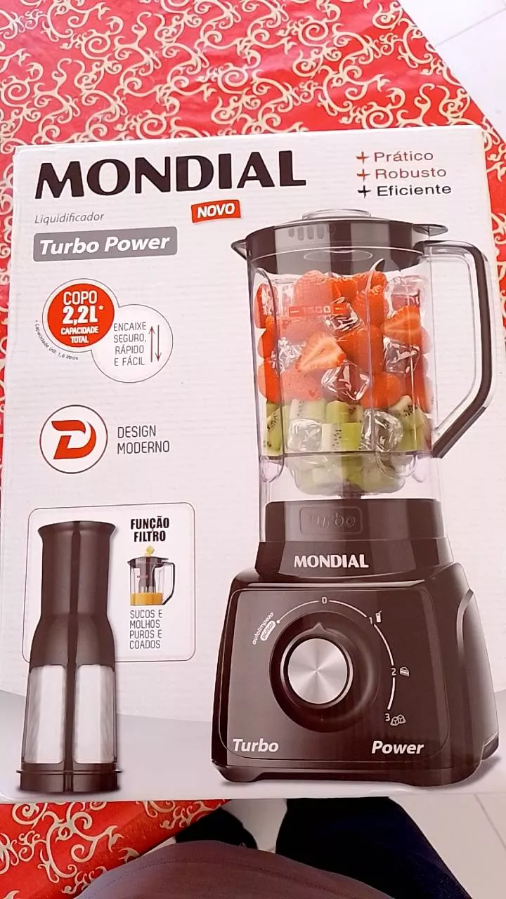 Liquidificador Mondial 500W 3 Velocidades 2,2L Faca Inox IZEBLEND MAX photo review