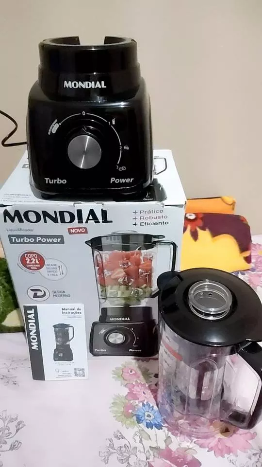 Liquidificador Mondial 500W 3 Velocidades 2,2L Faca Inox IZEBLEND MAX photo review