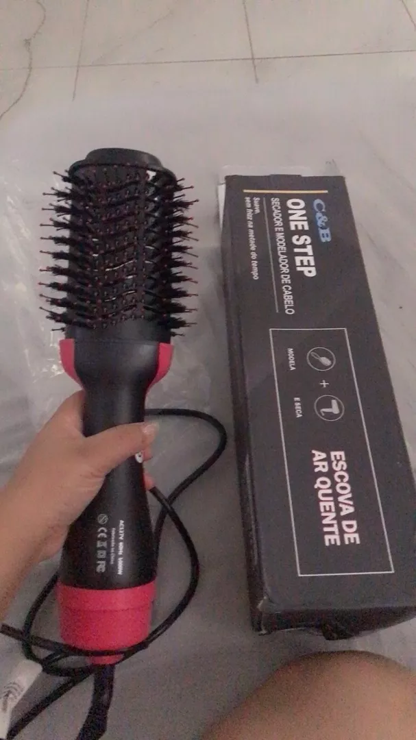 Escova Secadora Alisadora 3 em 1 Cabelos Sedosos Anti-Frizz IZEHAIR PRO photo review