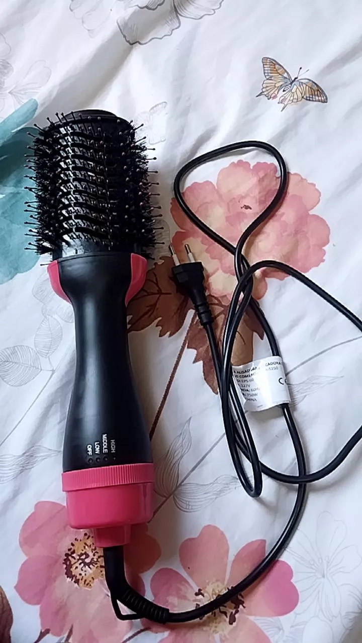 Escova Secadora Alisadora 3 em 1 Cabelos Sedosos Anti-Frizz IZEHAIR PRO photo review
