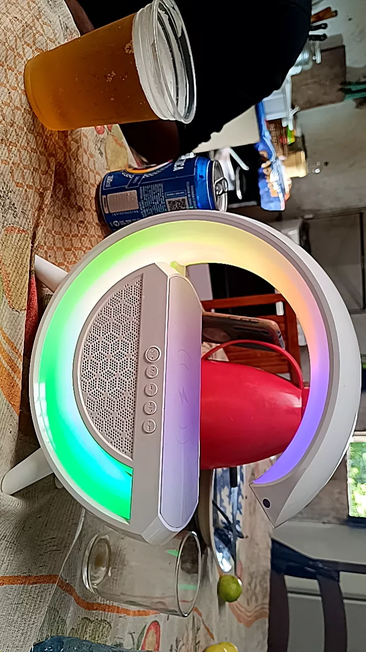 Caixa de Som Bluetooth com Luminária LED, Despertador e Carregamento Sem Fio IZEWAKE PRO photo review