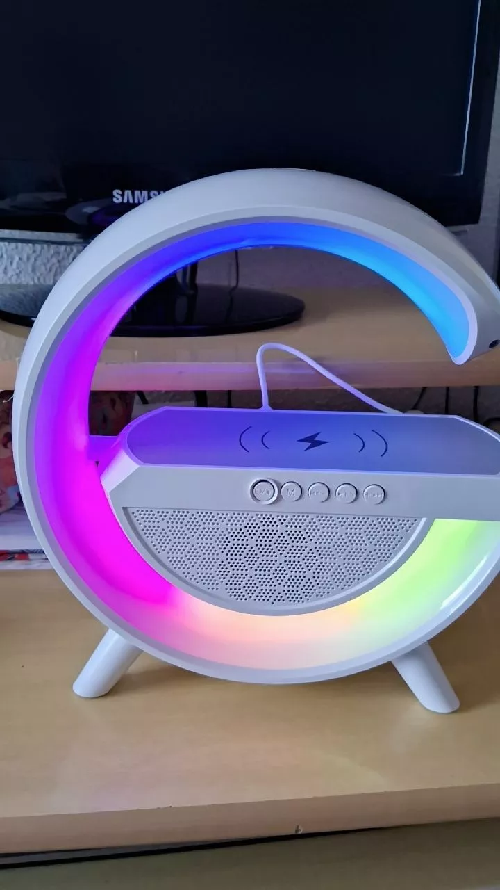 Caixa de Som Bluetooth com Luminária LED, Despertador e Carregamento Sem Fio IZEWAKE PRO photo review