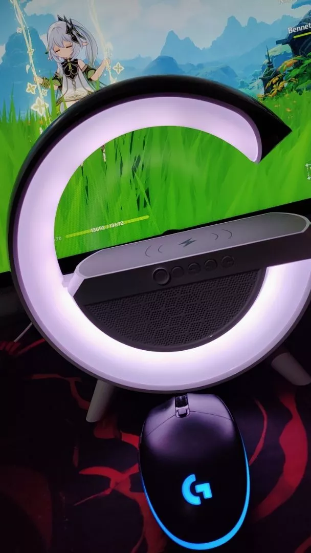 Caixa de Som Bluetooth com Luminária LED, Despertador e Carregamento Sem Fio IZEWAKE PRO photo review
