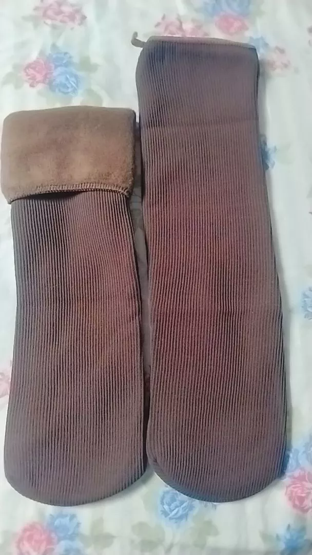 Meias Femininas Térmicas Cano Alto Fleece Preta Inverno Intenso IZEHEAT SHIELD photo review