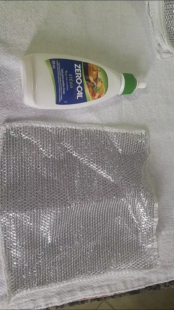 Pano de Limpeza Metálico Antiodor 20x20cm para Fogão, Pratos e Panelas - Kit 10 Unidades IZE SILVER PRO photo review