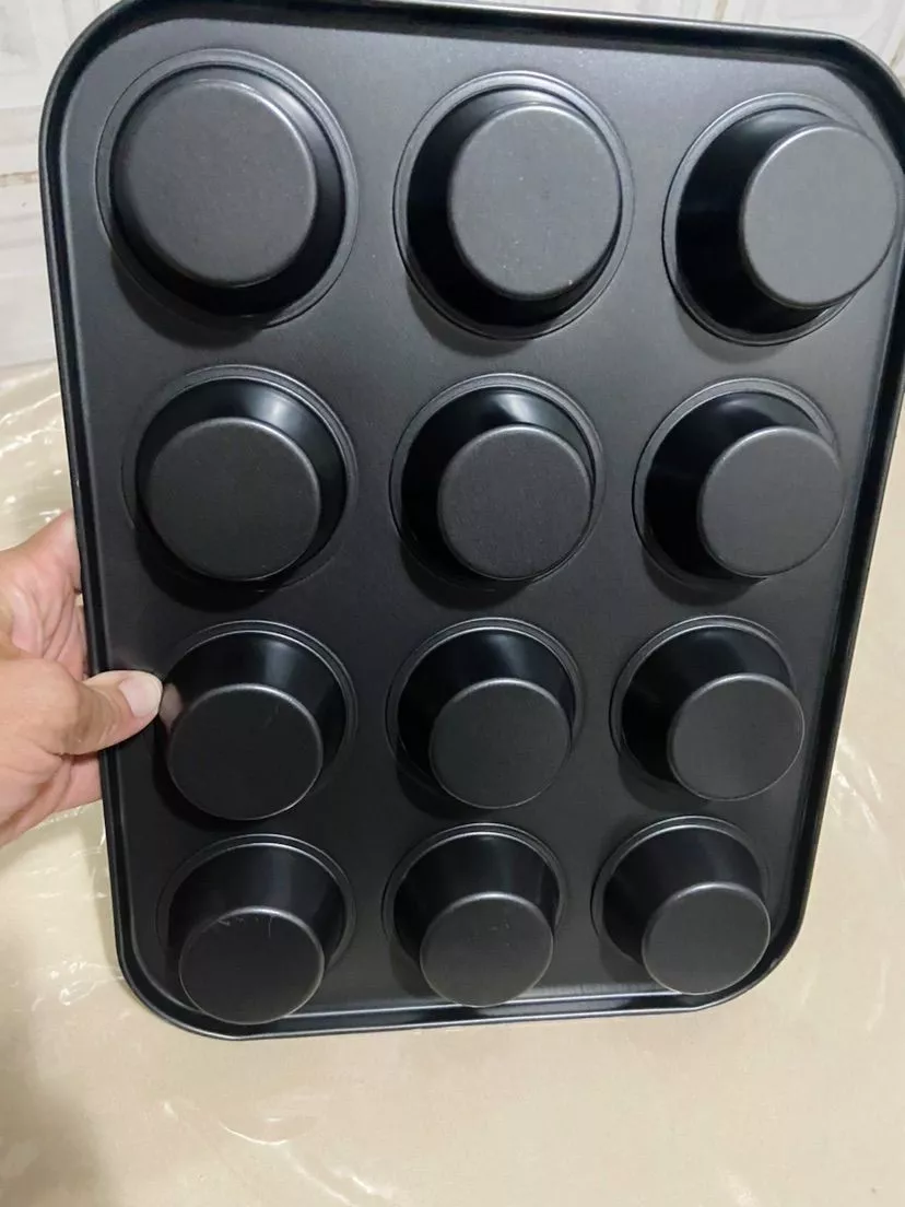 Forma para Cupcake Antiaderente 12 Cavidades Metal 300°C IZEBAKE PRO photo review
