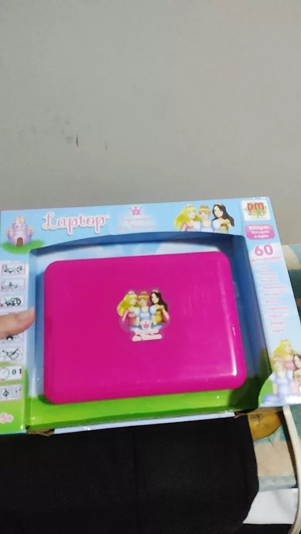 Laptop Infantil Bilíngue 60 Atividades Princesas DM Toys IZELEARN FUN photo review