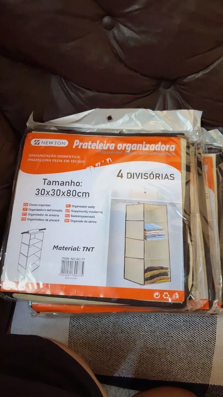 Prateleira Organizadora Suspensa 5 Nichos Multiuso Compacta Guarda-Roupa IZEORGANIZE FIT photo review