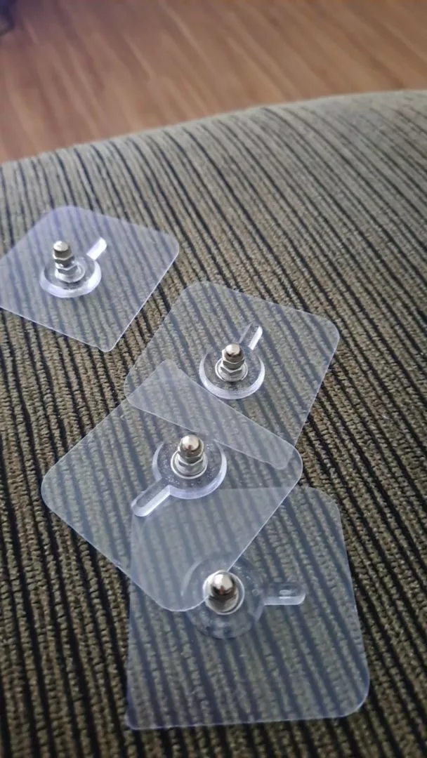 Kit 15 Ganchos Adesivos Multiuso Transparente Reutilizável Para Banheiro Cozinha IZEHOOK SMART photo review