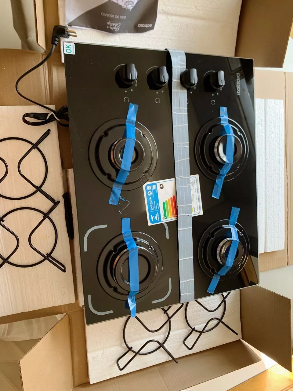 Cooktop Itatiaia Essencial 4 Bocas Vidro Temperado Acendimento Automático IZECHEF PURE photo review