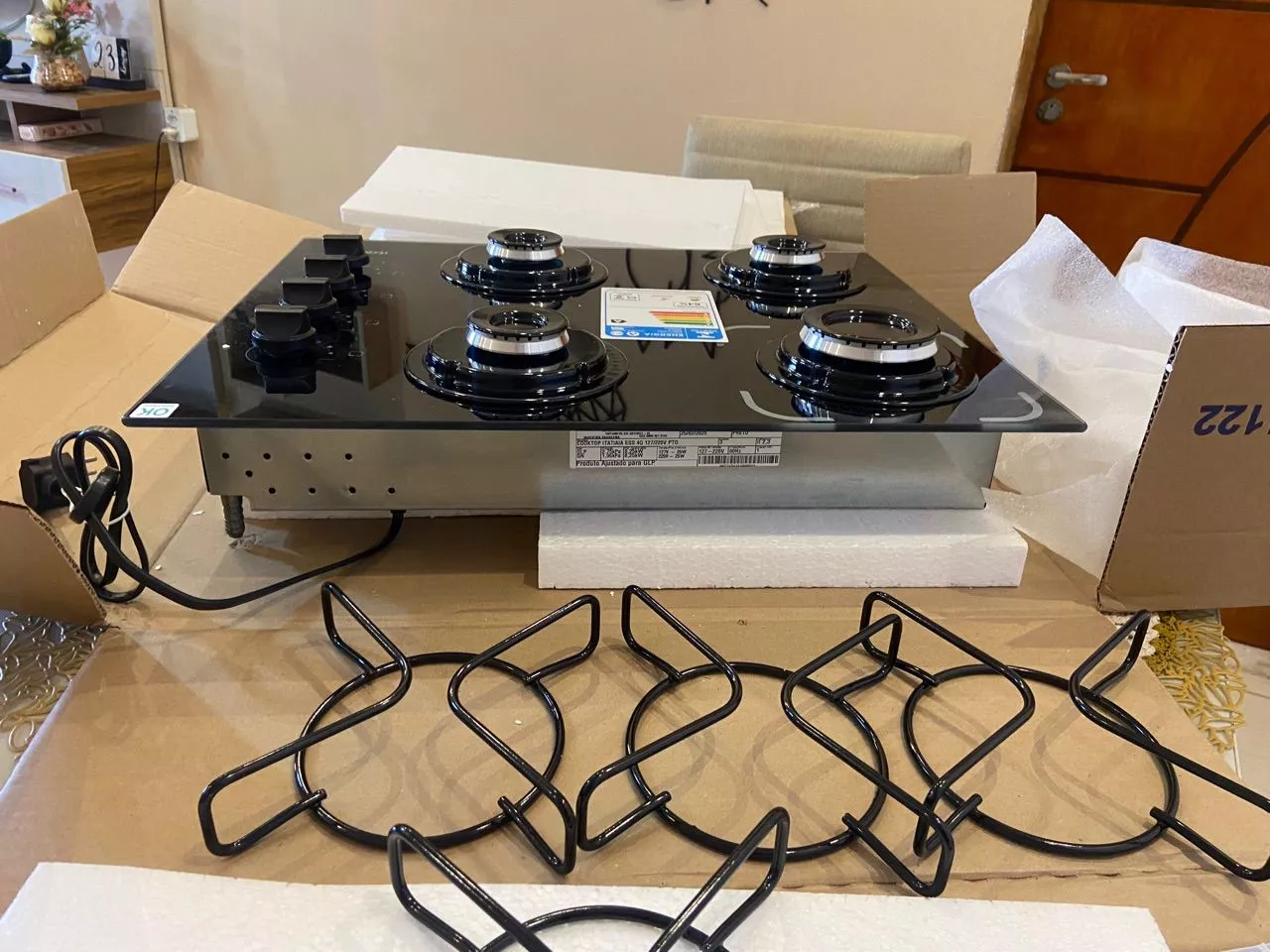Cooktop Itatiaia Essencial 4 Bocas Vidro Temperado Acendimento Automático IZECHEF PURE photo review