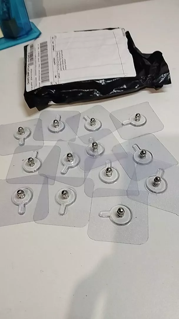 Kit 15 Ganchos Adesivos Multiuso Transparente Reutilizável Para Banheiro Cozinha IZEHOOK SMART photo review