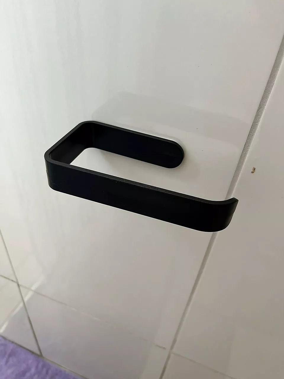 Suporte de Papel Higiênico Acrílico 4mm Fixação 3M Banheiro IZEGLASS GRIP photo review