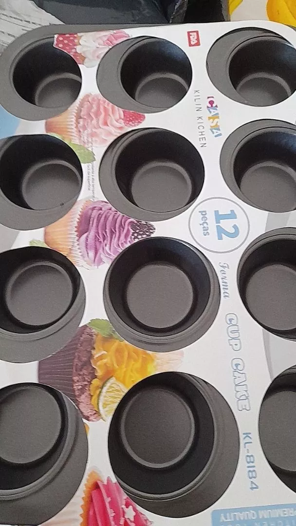 Forma para Cupcake Antiaderente 12 Cavidades Metal 300°C IZEBAKE PRO photo review
