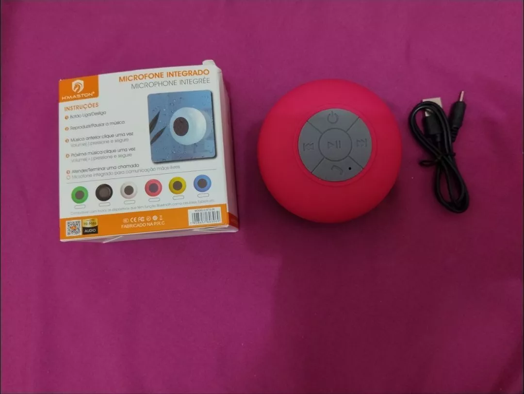 Caixa de Som Bluetooth à Prova d’Água para Banheiro, Ventosa e Microfone Integrado IZEWATER SOUND photo review