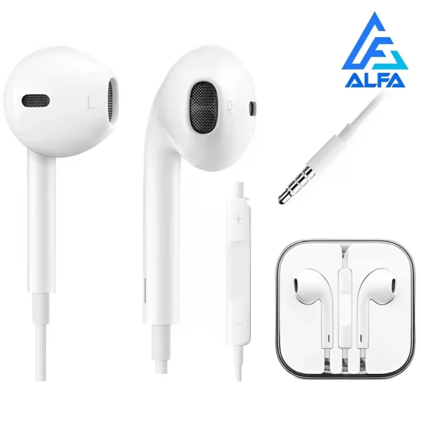 Fone de Ouvido Branco P2 3.5mm Microfone Controle de Volume IZEVOICE PURE
