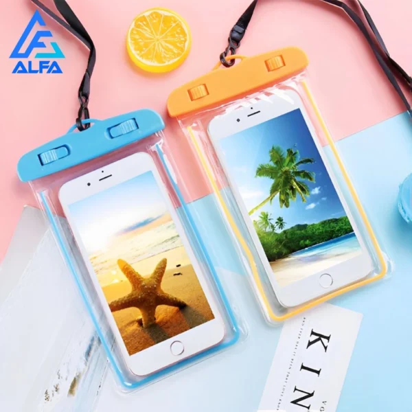 Capa à Prova D'Água Universal Celular 6.3 Pol PVC Transparente IZESAFE PRO