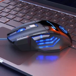 Mouse Gamer Laser 3200DPI 7 Botões LED RGB Ergonômico IZEPOWER PRO