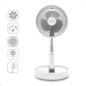 Ventilador Portátil Dobrável Silencioso com Bateria 7200mAh e 4 Velocidades IZEBREEZE FLEX
