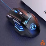 Mouse Gamer Laser 3200DPI 7 Botões LED RGB Ergonômico IZEPOWER PRO