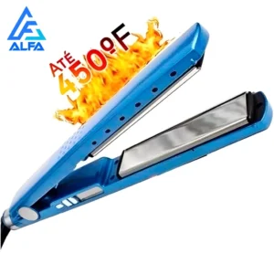 Chapinha Nano Titanium Azul Bivolt 450°F Prancha Profissional Controle Digital IZEIONIC PRO