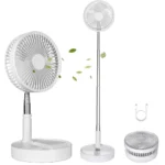 Ventilador Portátil Dobrável Silencioso com Bateria 7200mAh e 4 Velocidades IZEBREEZE FLEX