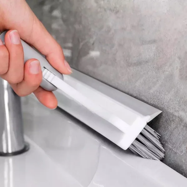 Escova de Limpeza 2 em 1 pp, Rodo e Cerdas Duras para Banheiro, Cozinha, Piso 1 Metro IZERUBBER FORCE