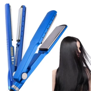 Chapinha Nano Titanium Azul Bivolt 450°F Prancha Profissional Controle Digital IZEIONIC PRO