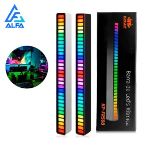 Barra de Led RGB Rítmica com Sensor de Som, 18 Modos, USB Gamer IZEFLASH BEAT