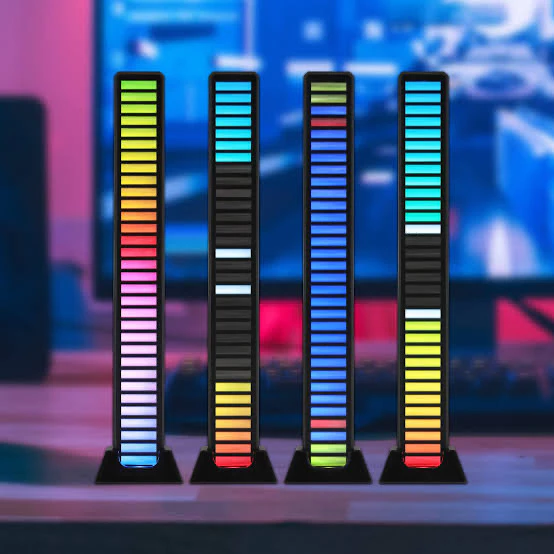 Barra de Led RGB Rítmica com Sensor de Som, 18 Modos, USB Gamer IZEFLASH BEAT