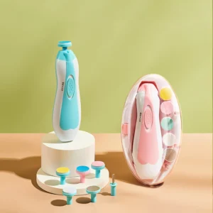 Lixador Elétrico de Unha Bebê e Adulto IZECARE PRO – 6 Lixas, LED, Estojo Portátil