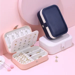 Porta Joias MDF Veludo Médio Couro Porta-Luxo IZEGLAM CASE Porta Joias MDF Veludo Médio Couro Porta-Luxo IZEGLAM CASE