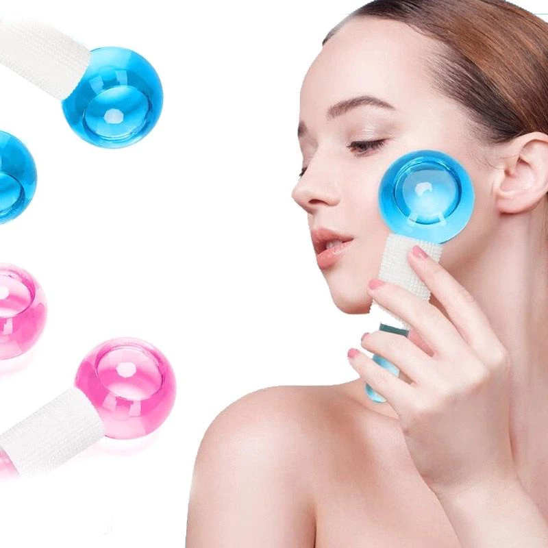 Uso do kit de esferas em massagem facial com benefícios para circulação