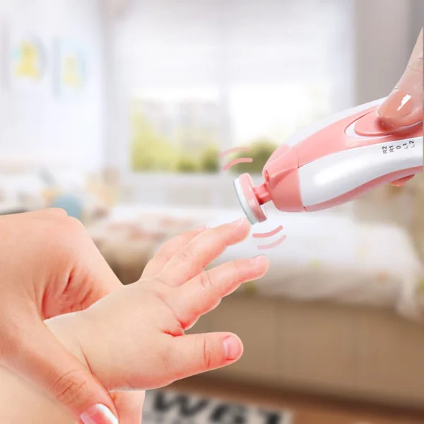 Lixador Elétrico de Unha Bebê e Adulto IZECARE PRO – 6 Lixas, LED, Estojo Portátil