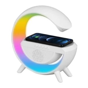 Caixa de Som Bluetooth com Luminária LED, Despertador e Carregamento Sem Fio IZEWAKE PRO