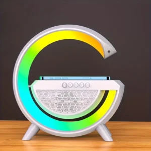 Caixa de Som Bluetooth com Luminária LED, Despertador e Carregamento Sem Fio IZEWAKE PRO