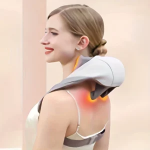 Massageador de Pescoço Sem Fio Compressão 5D Aquecimento Relaxante IZEWELL FULL