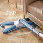 Esfregão Giratório 360° Microfibra Multiuso Limpa Piso e Cantos IZEPOWER SPIN