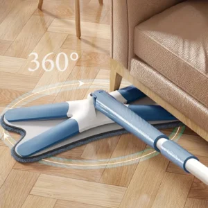 Esfregão Giratório 360° Microfibra Multiuso Limpa Piso e Cantos IZEPOWER SPIN