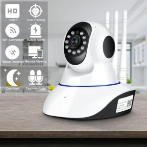 Câmera de Segurança WiFi 3 Antenas Visão Noturna 360º Full HD IZESECURE VISION