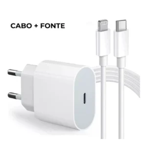 Carregador Rápido iPhone/iPad 18W USB-C Bivolt Compacto IZESPEED CHARGE