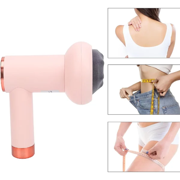 Massageador Corporal Elétrico Sem Fio Redutor de Celulite, 6 Níveis, 5 Cabeças Profissionais IZEDEEP SCULPT