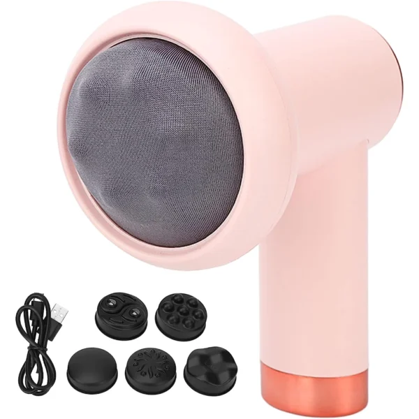 Massageador Corporal Elétrico Sem Fio Redutor de Celulite, 6 Níveis, 5 Cabeças Profissionais IZEDEEP SCULPT