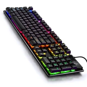 Kit Gamer Teclado Semi Mecânico Iluminado Rainbow + Mouse LED 3200dpi IZEBOOST PRO