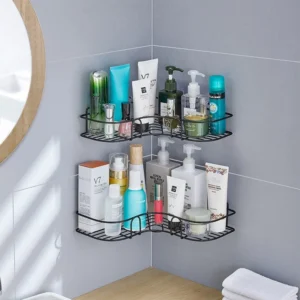 Prateleira Triangular de Banheiro Adesiva Sem Furo Multiuso IZEORGANIZE SHELF