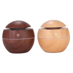 Umidificador Ultrassônico Madeira LED USB 130ml IZEWOOD BREEZE