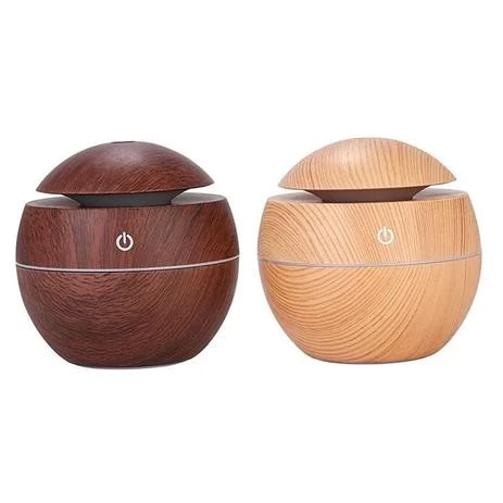 Umidificador Ultrassônico Madeira LED USB 130ml IZEWOOD BREEZE