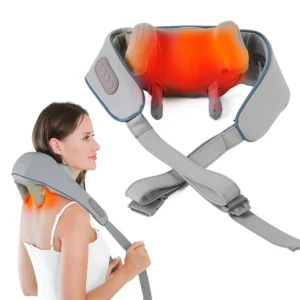 Massageador de Pescoço Sem Fio Compressão 5D Aquecimento Relaxante IZEWELL FULL